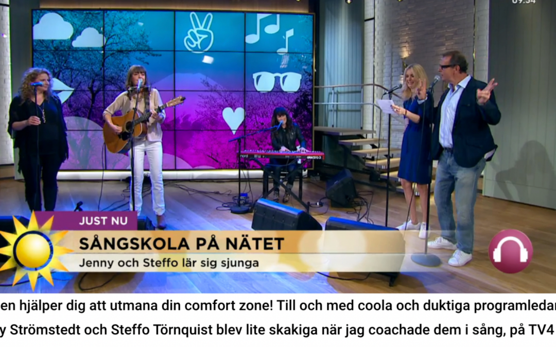 Sångskolan coachar Jenny Strömstedt och Steffo Törnquist